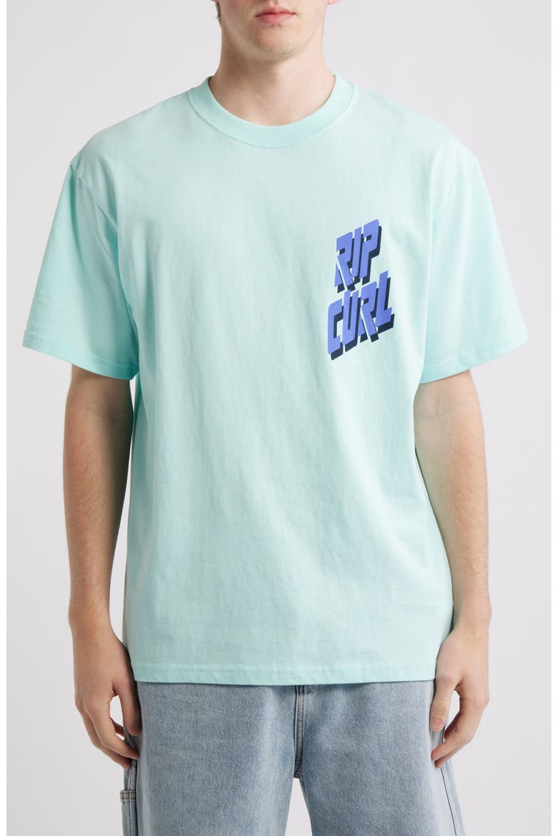 Liquid Trips Slant Graphic T-Shirt, Main, color, AQUA