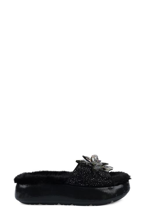 Zigi Ashey Faux Fur Platform Slide Sandal