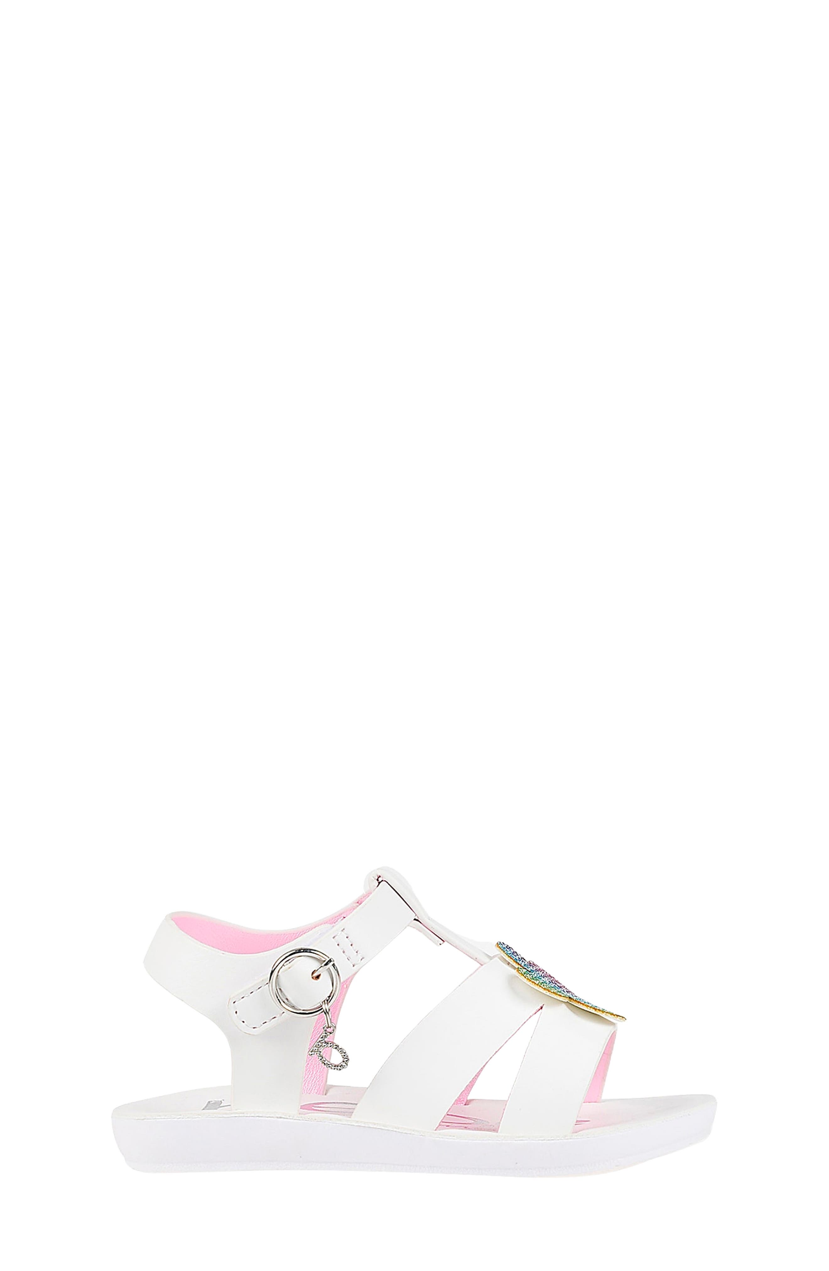 bebe Kids' Flower Cage Sandal, Alternate, color, 