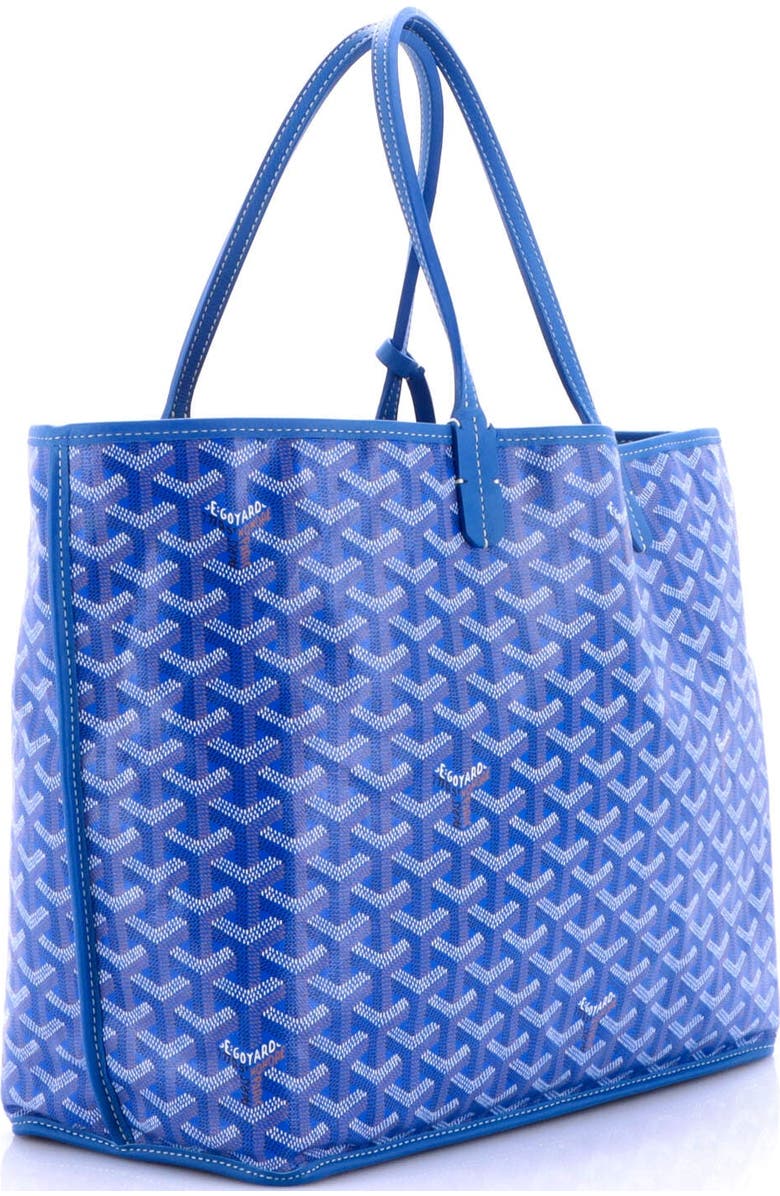 Pre-Owned Goyard Anjou Reversible Tote Coated Canvas PM, Alternate, color, Blue
