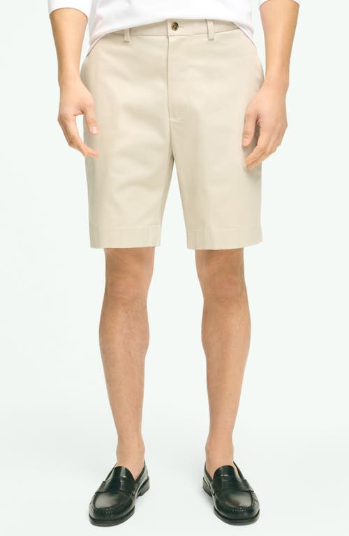 Brooks Brothers 9" Advantage Chino Shorts In Stone