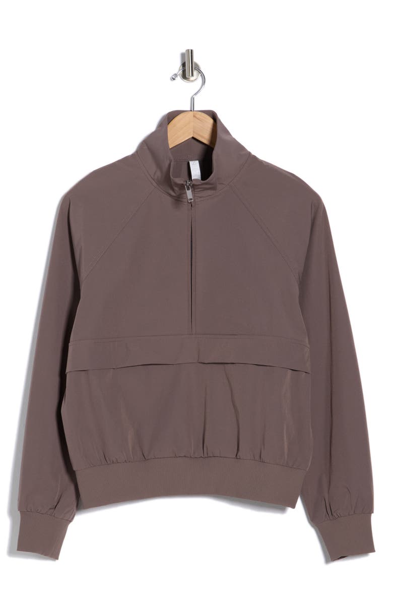 Z by Zella Perfect Day Half Zip Pullover, Alternate, color, Grey Plum