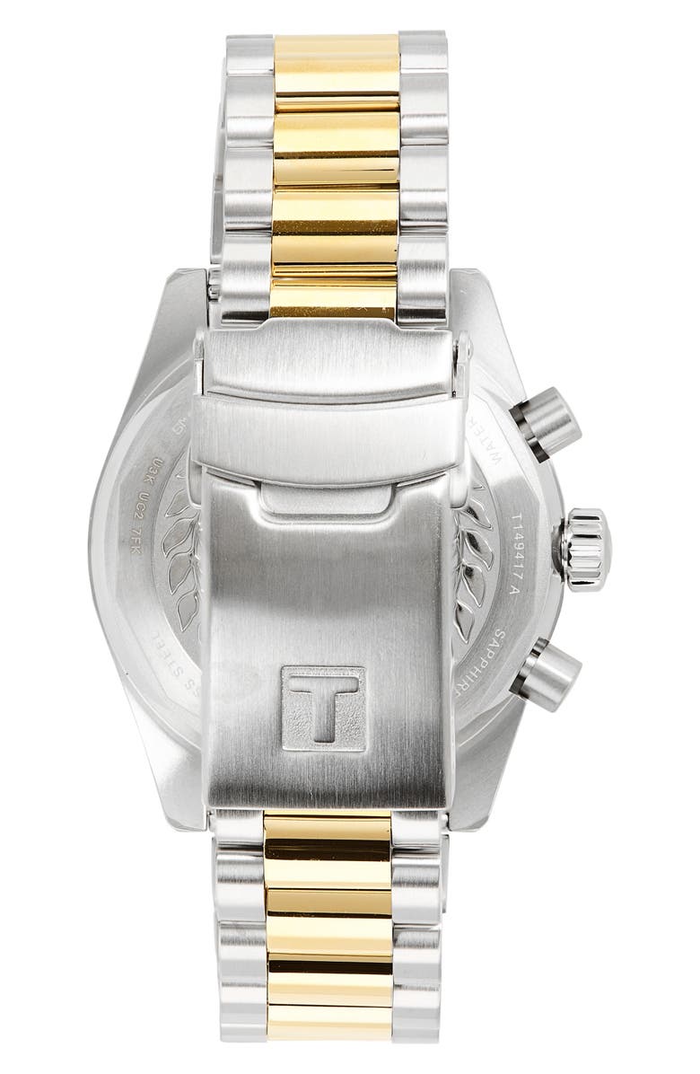 Tissot PR516 Bracelet Chronograph Watch, 40mm, Alternate, color, Black