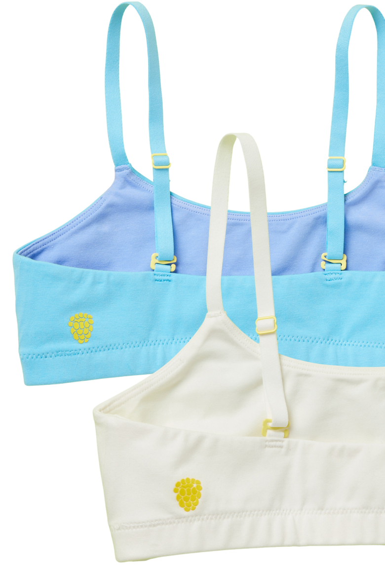 Pipit Pima Cotton Bra 2PK, Alternate, color, Bluebird