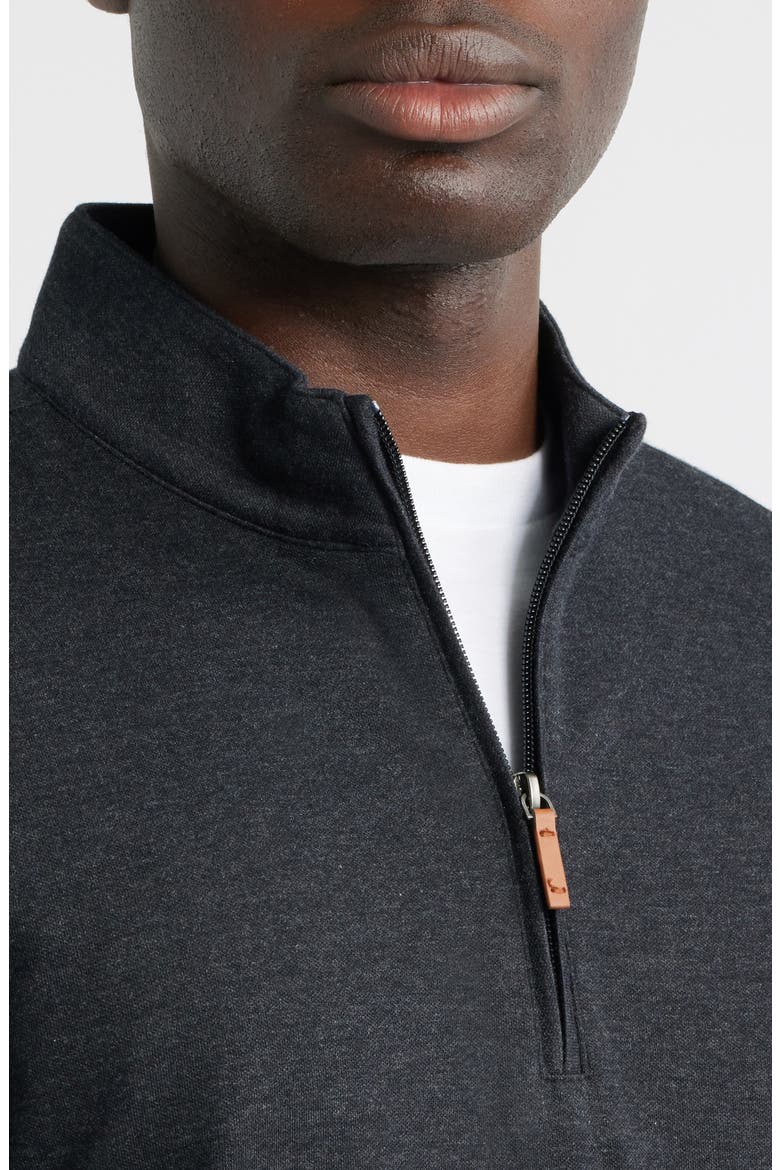 KPI Quarter Zip Pullover, Alternate, color, BLACK HEATHER