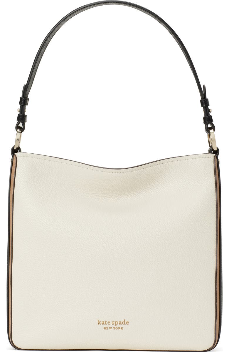 Kate Spade New York hudson pebble leather large colorblock hobo bag, Main, color,
