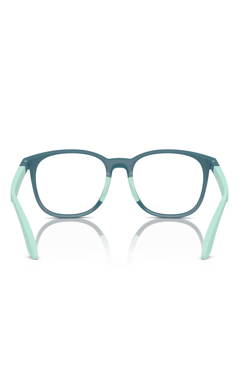 Emporio Armani 49mm Phantos Optical Glasses, Alternate, color, Matte Petroleum / Demo Lens