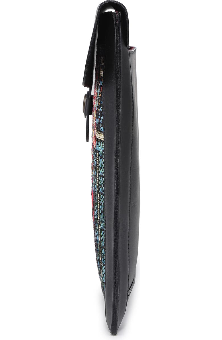 OLD TREND Myrtle Genuine Leather Laptop Sleeve, Alternate, color, Black