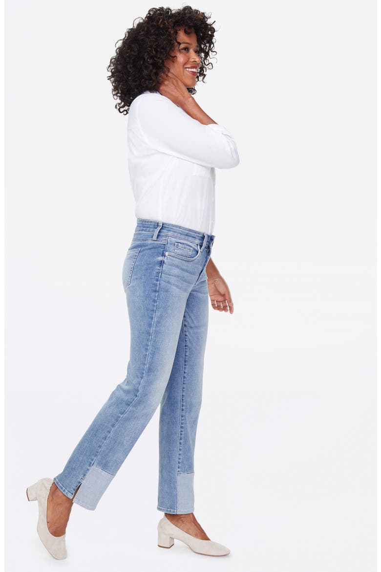 Marilyn High Waist Pieced Slit Ankle Jeans, Alternate, color, COHEED