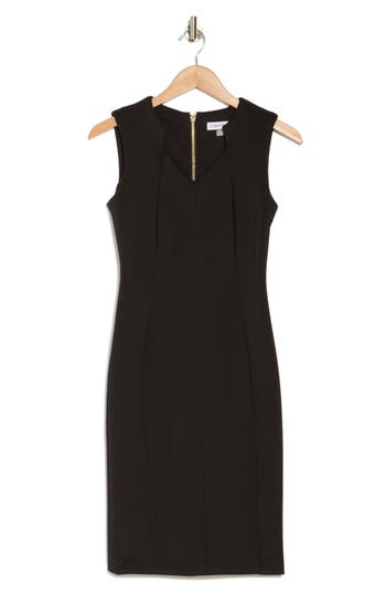 Calvin Klein Sleeveless Scuba Sheath Dress