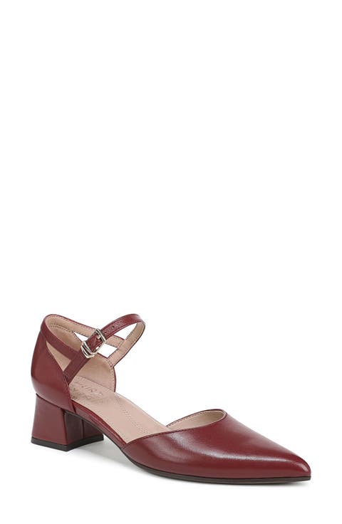 Maddox Ankle Strap Pointed Toe Pump (Women)