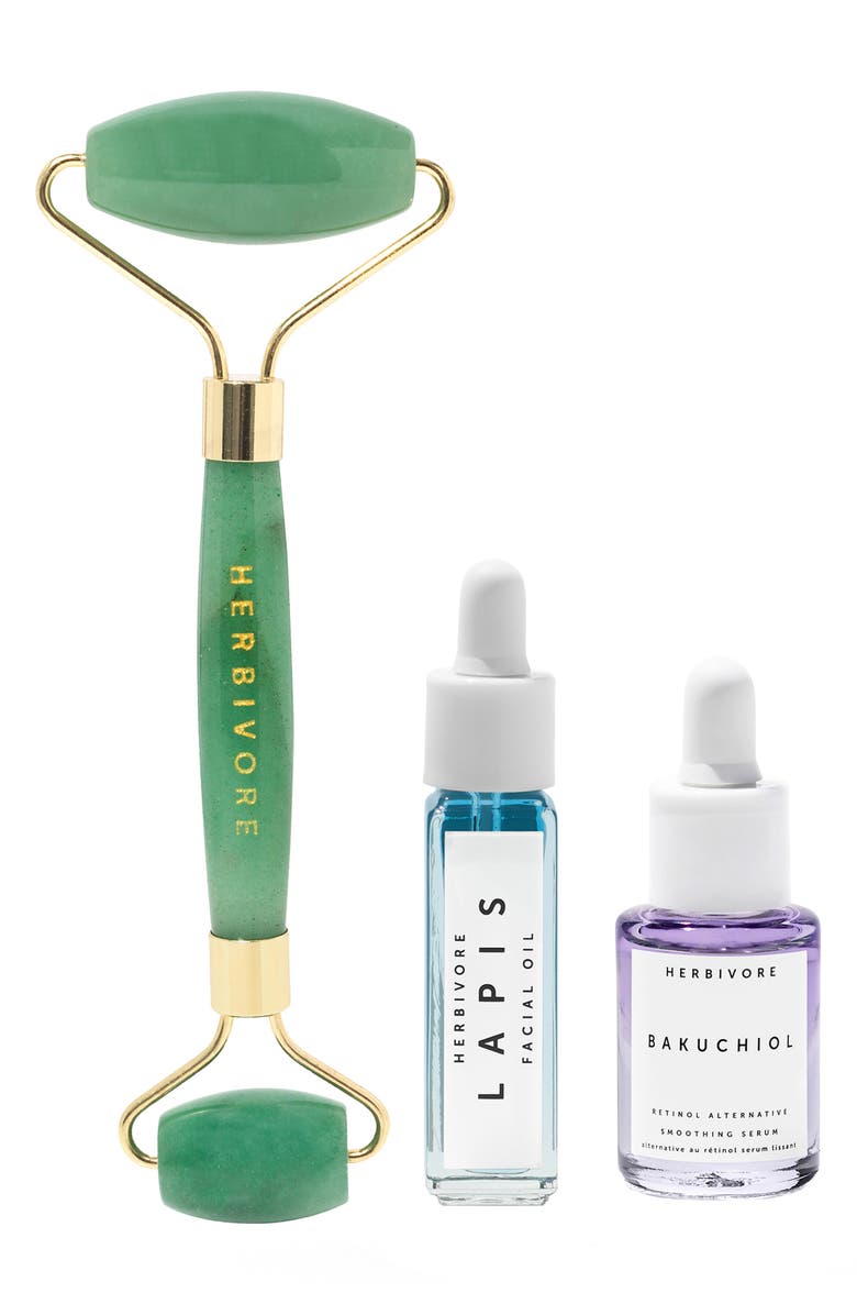 Herbivore Botanicals Jade Roller Smoothing Skin Trio (Nordstrom Exclusive) USD $61 Value, Main, color,