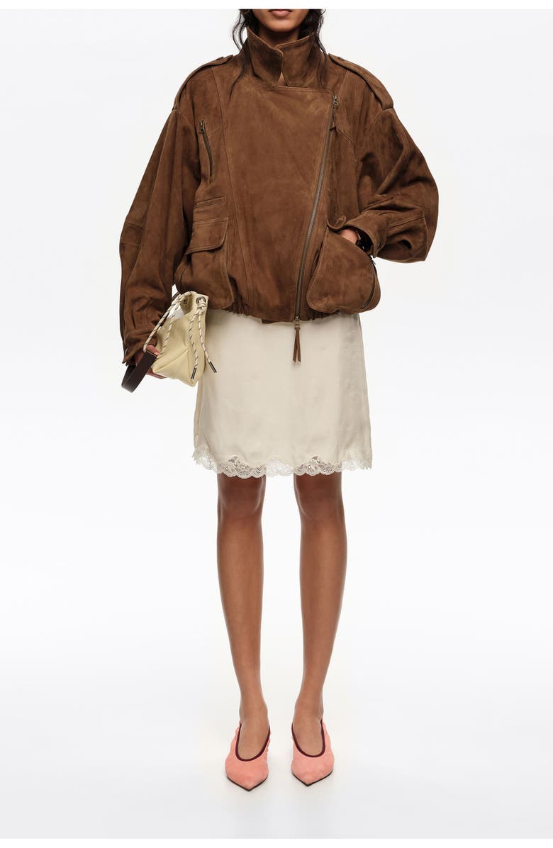 Bimba y Lola Lace Mini Skirt, Alternate, color, Ivory