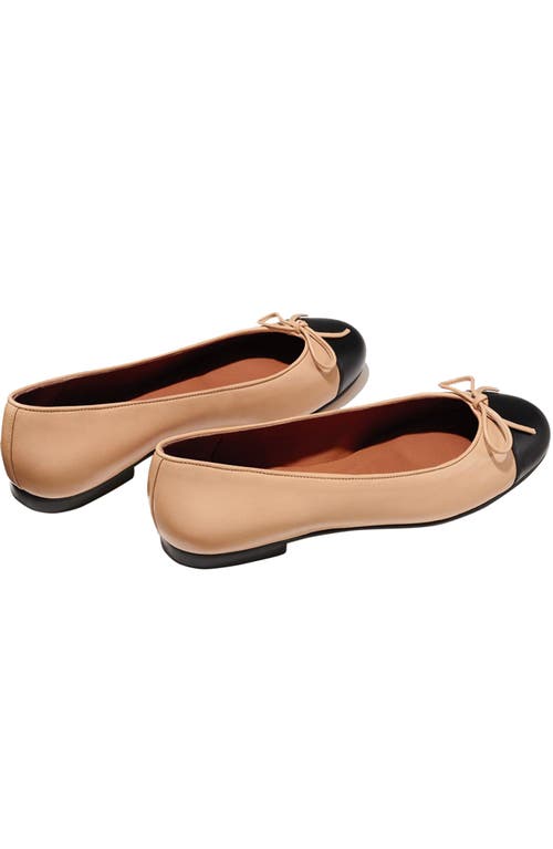 Margaux The Cap-toe Demi Flats In Neutral