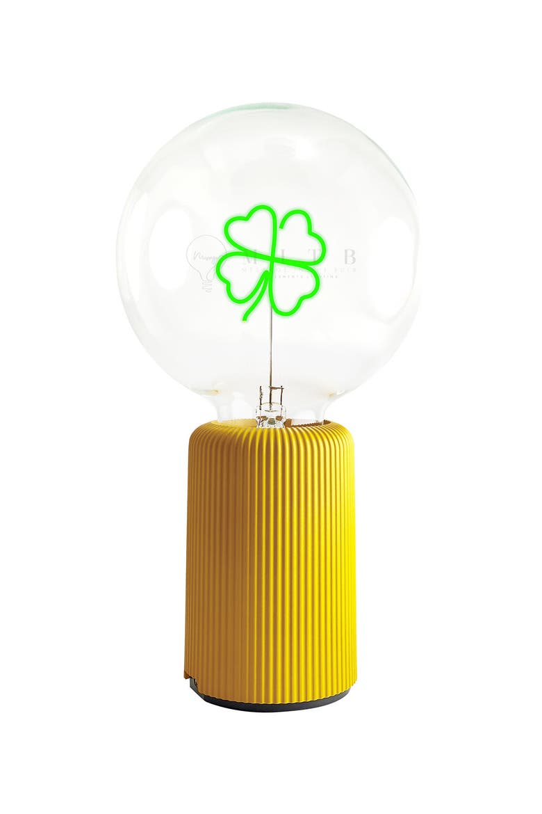 Clover Portable Table Lamp, Main, color, Yellow