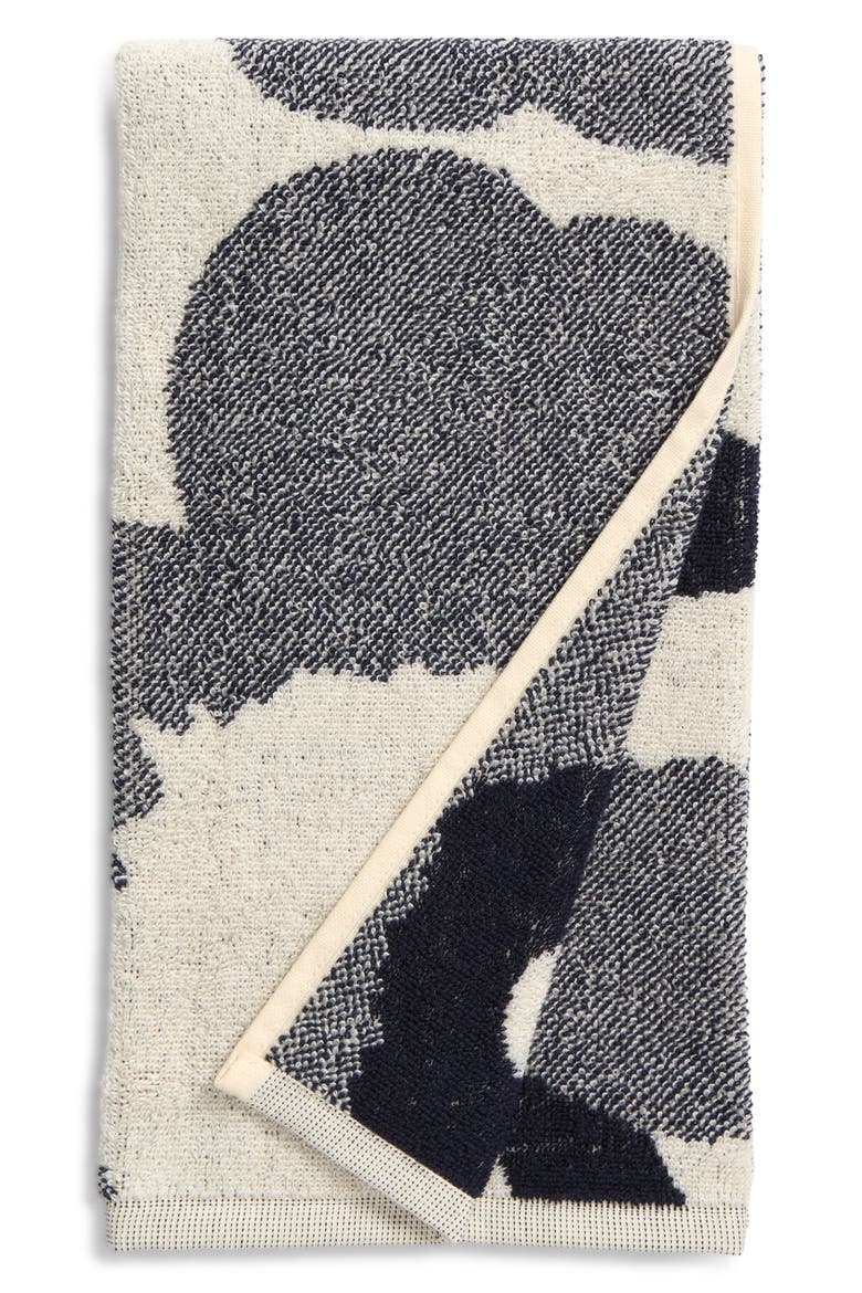 Unikko Jacquard Hand Towel, Main, color, WHITE