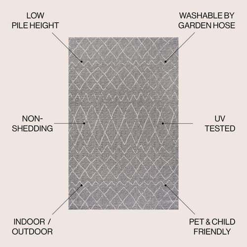 Jonathan Y Madaba Moroccan Trellis Indoor/outdoor Area Rug In Gray/cream