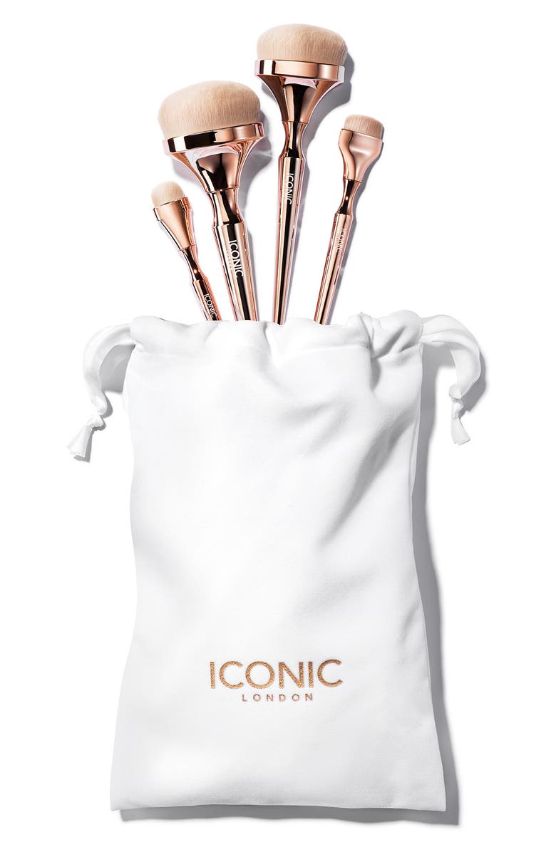 ICONIC LONDON HD Blend 9-Piece Makeup Brushes, Alternate, color, 