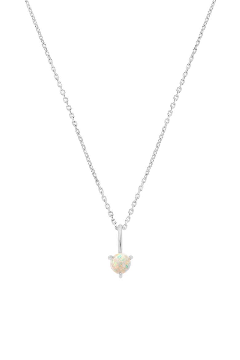 Sterling Silver 18k Gold Plated Izel Necklace Dainty Unique Trendy, Main, color, Silver