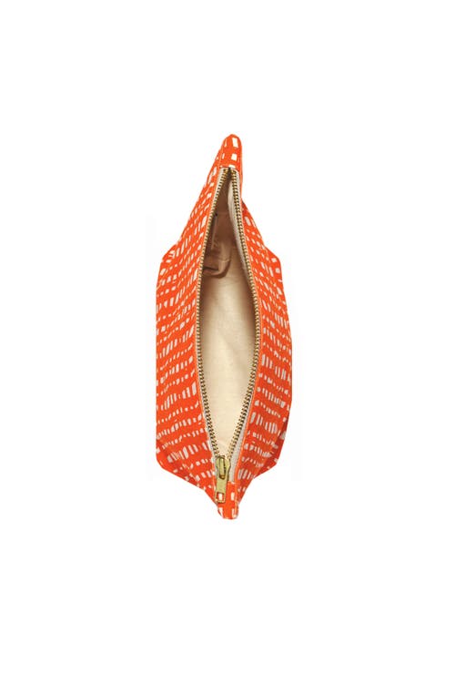 Dance Happy Ivy Cosmetic Bag In Bright Orange