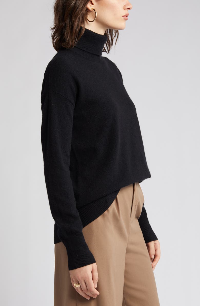 Nordstrom Cashmere Turtleneck Sweater, Alternate, color,