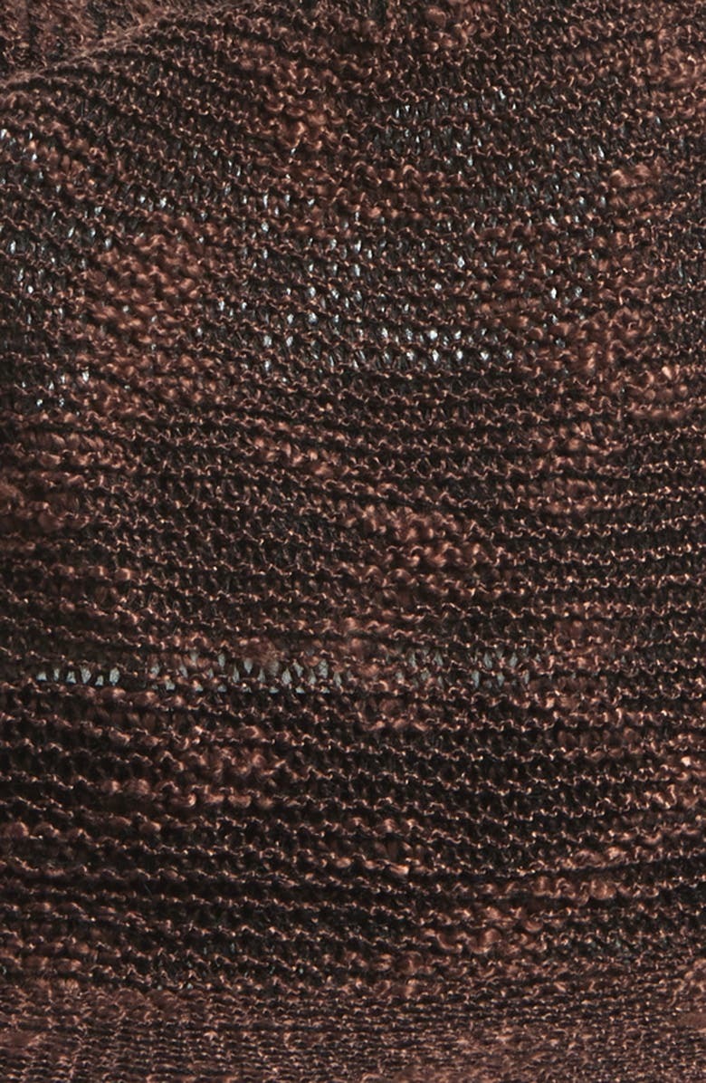 Nordstrom Wide Brim Knit Adjustable Panama Hat, Alternate, color, Brown