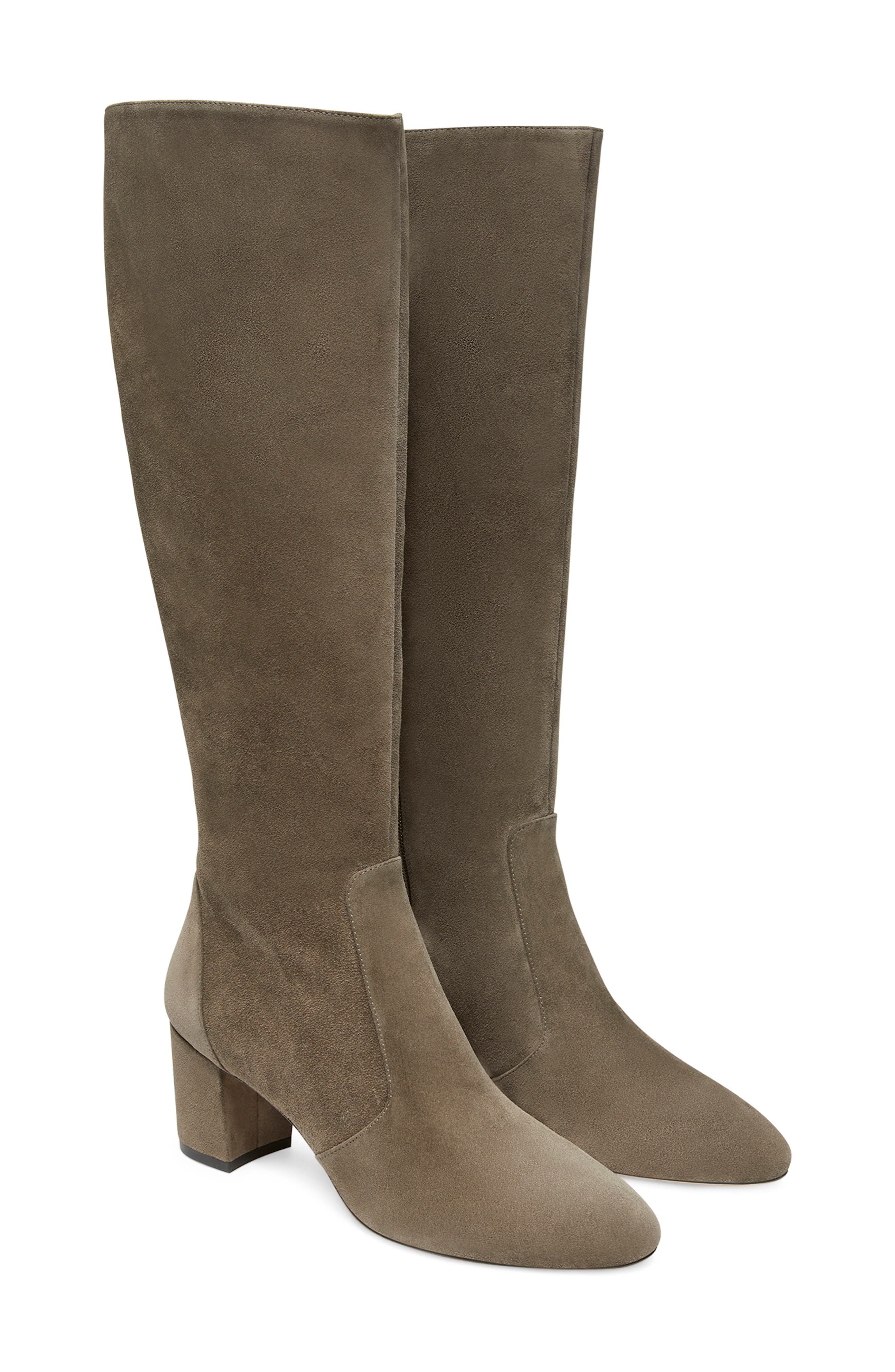 Stuart Weitzman Yuliana Knee High Boot, Main, color, Charcoal