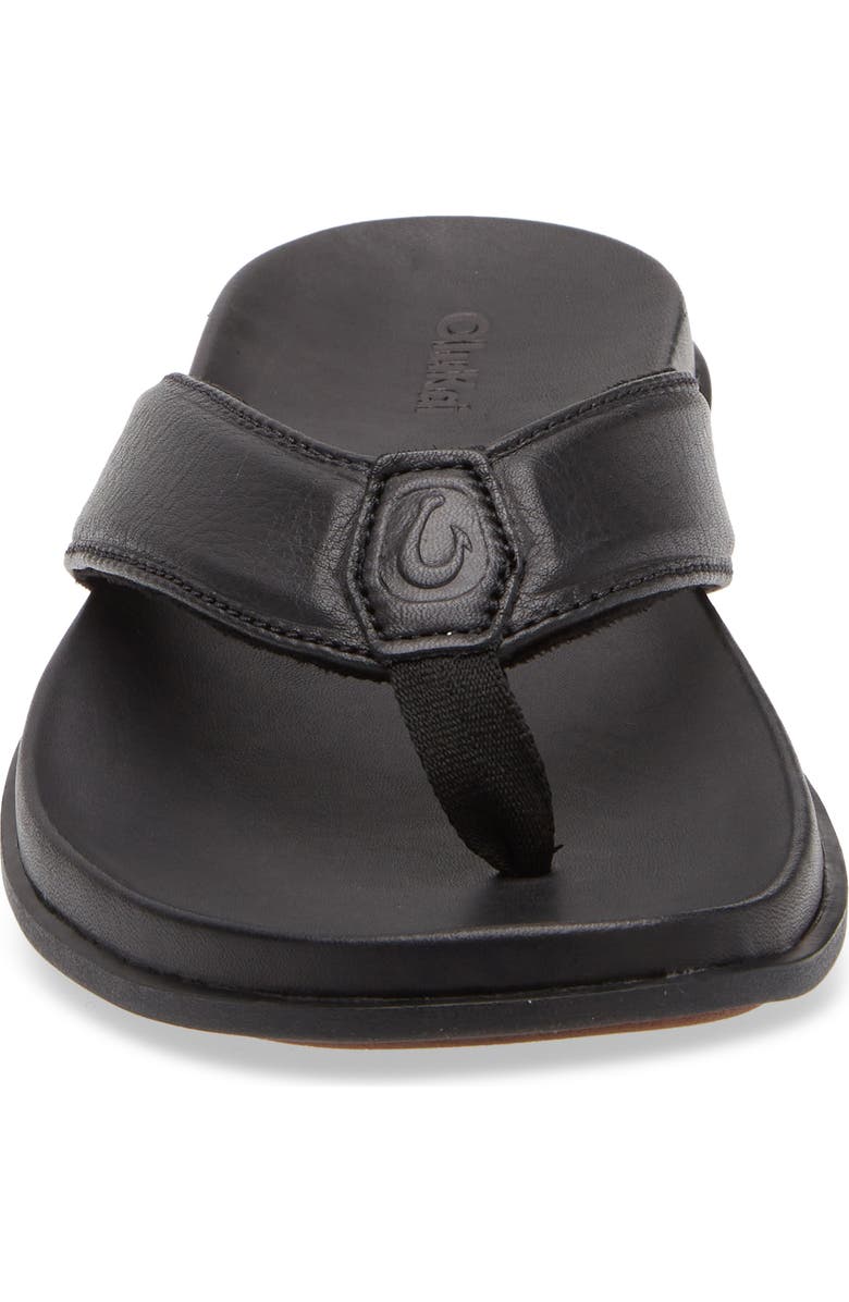 OluKai Olali Flip Flop, Alternate, color, Black / Black