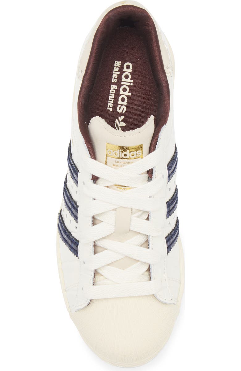 ADIDAS X WALES BONNER Gender Inclusive Superstar Sneaker, Alternate, color, Wonder White/Navy/Night Red