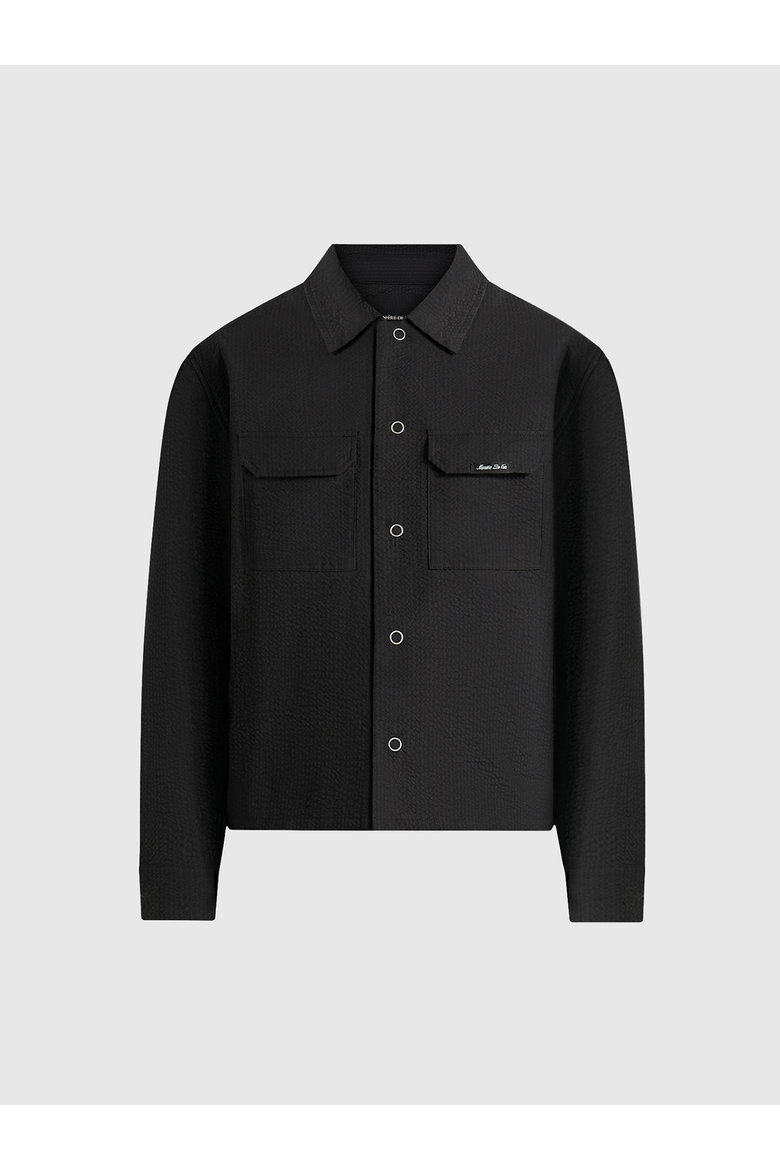 Milo Textured Cargo Jacket, Alternate, color, Black