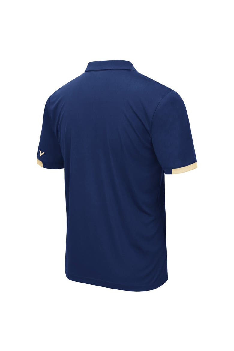 Men's Colosseum Navy Navy Midshipmen Santry Lightweight Polo, Alternate, color, Navy