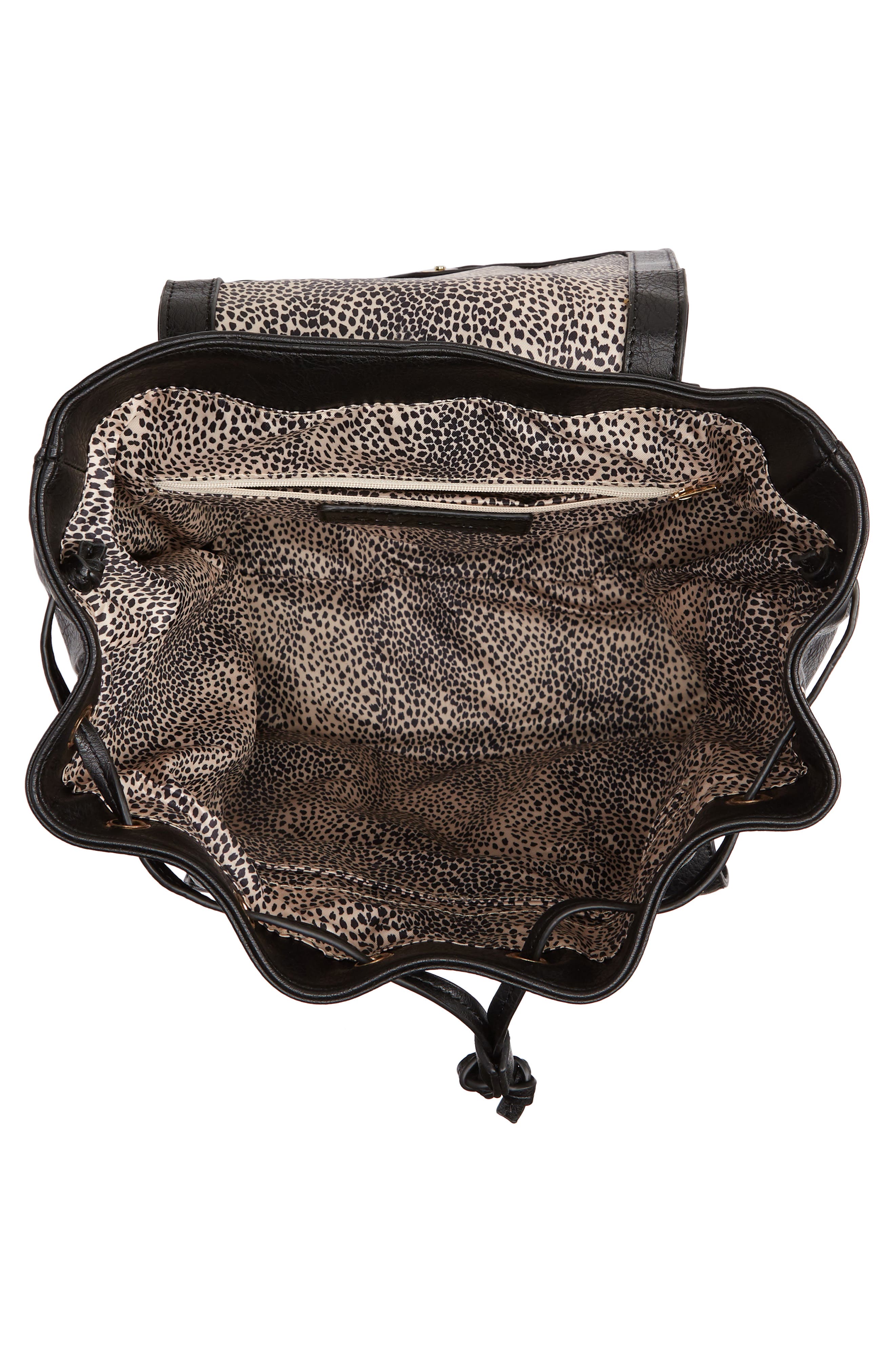 Sole Society Creda Faux Leather Backpack, Alternate, color, 