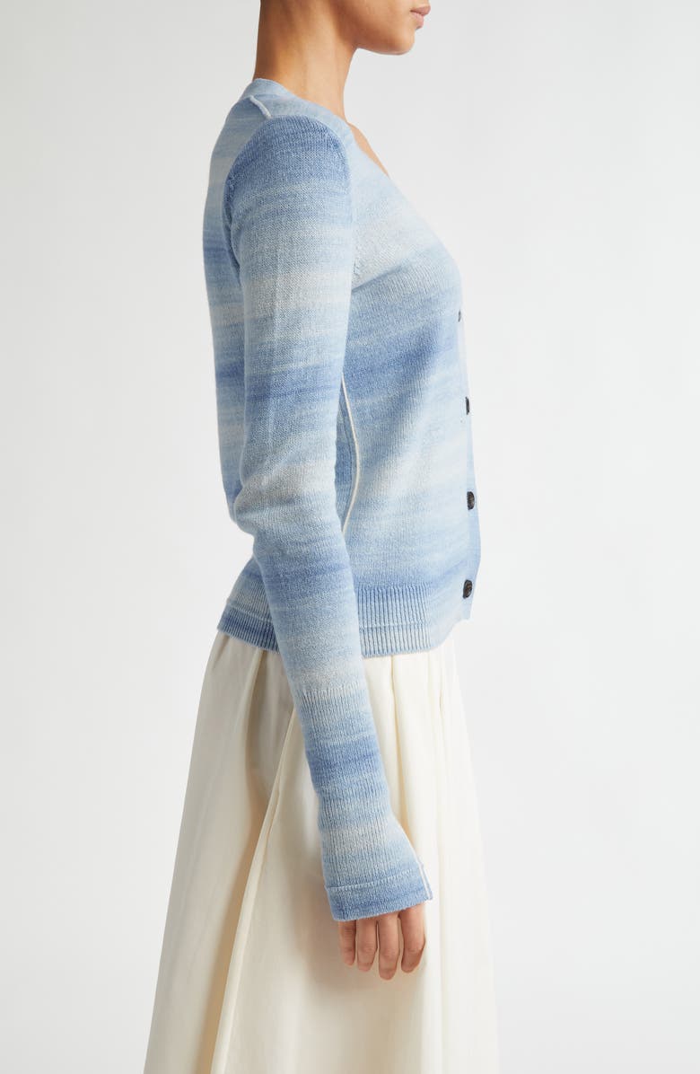 Maria McManus Space Dye Stripe Slim Fit Featherweight Cardigan, Alternate, color,