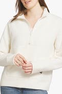 Lands' End Jacquard Quarter Zip Pullover