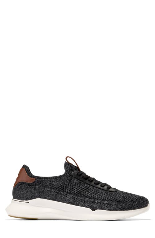 Cole Haan Grand Crosscourt Daily Stitchlite Sneaker In Black/british Tan/ivory