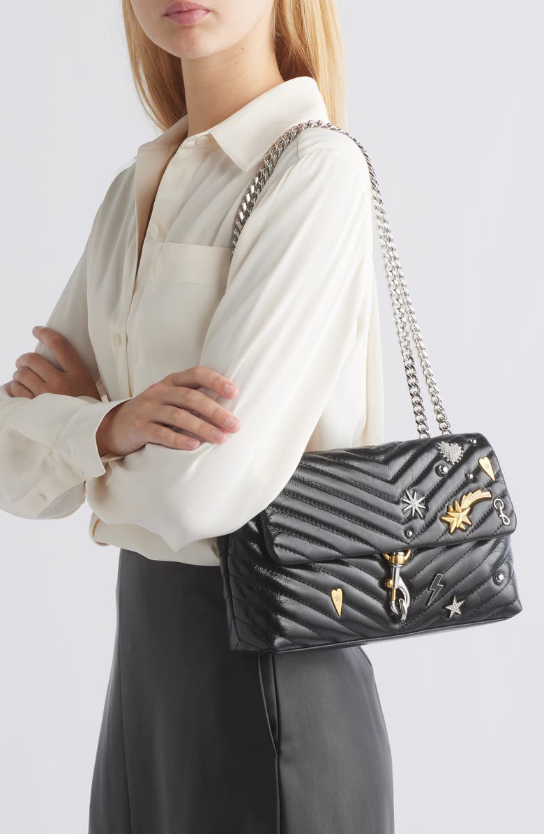 Rebecca Minkoff Edie Medium Celestial Quilted Shoulder Bag, Alternate, color,