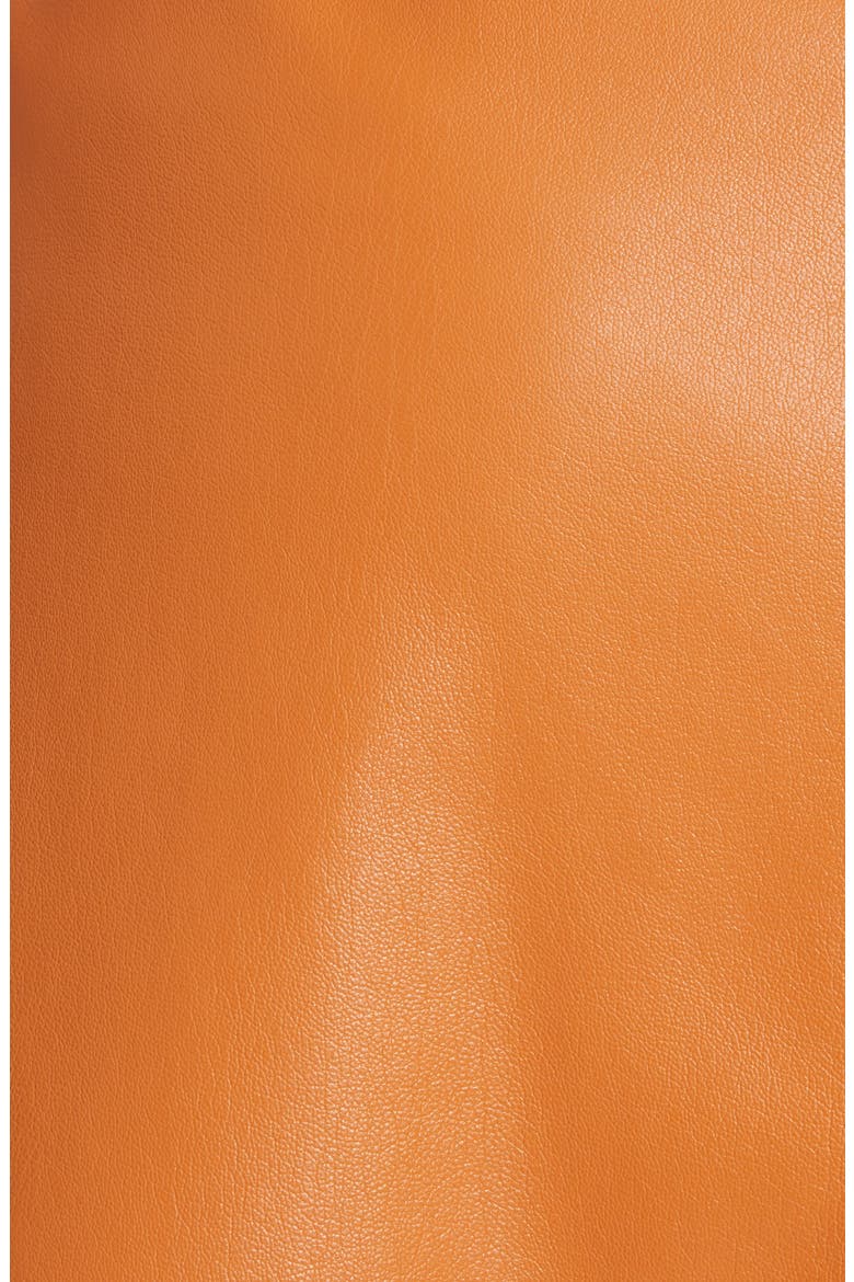 Sekoya Vegan Leather Wrap Skirt, Alternate, color, BURNT ORANGE