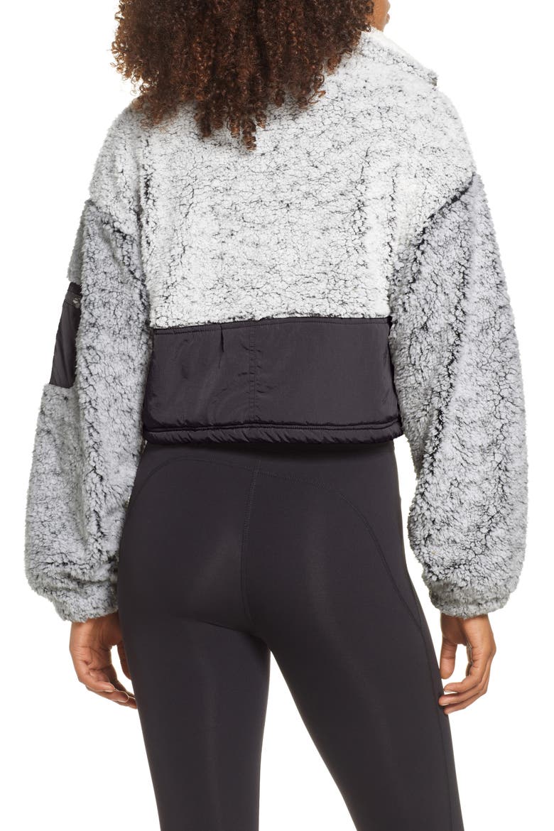 Free People FP Movement BFF Half Zip Pullover, Alternate, color, DARK GREY