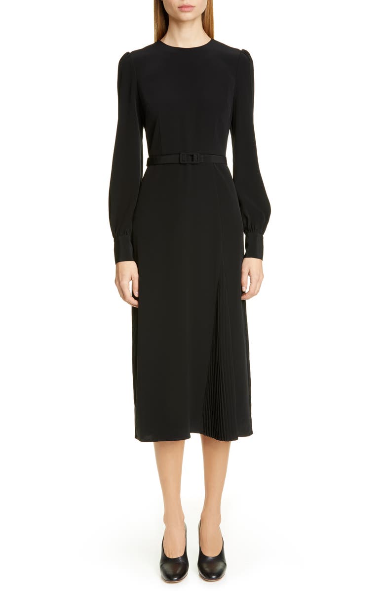 CO Essentials Pleated Panel Midi Dress, Main, color,