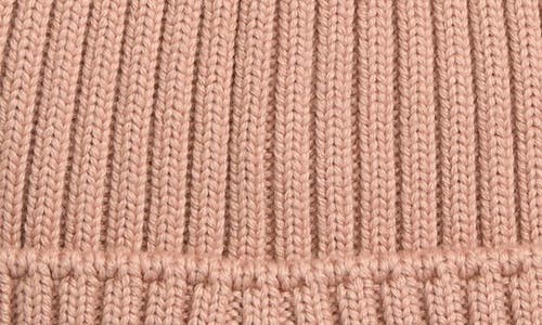 Moncler Ribbed Knit Hat In Brown
