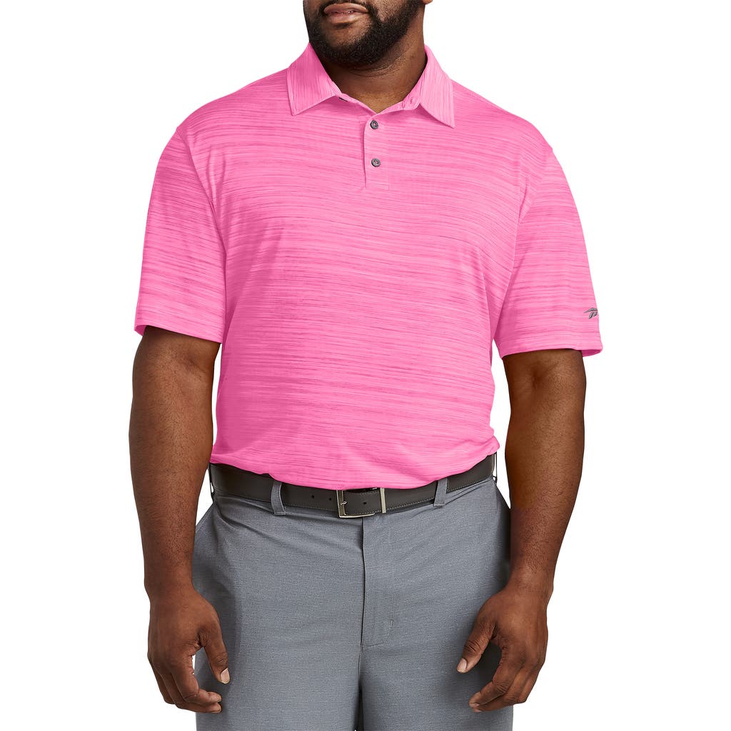 REEBOK REEBOK BIG & TALL PERFORMANCE SPACE-DYED POLO SHIRT