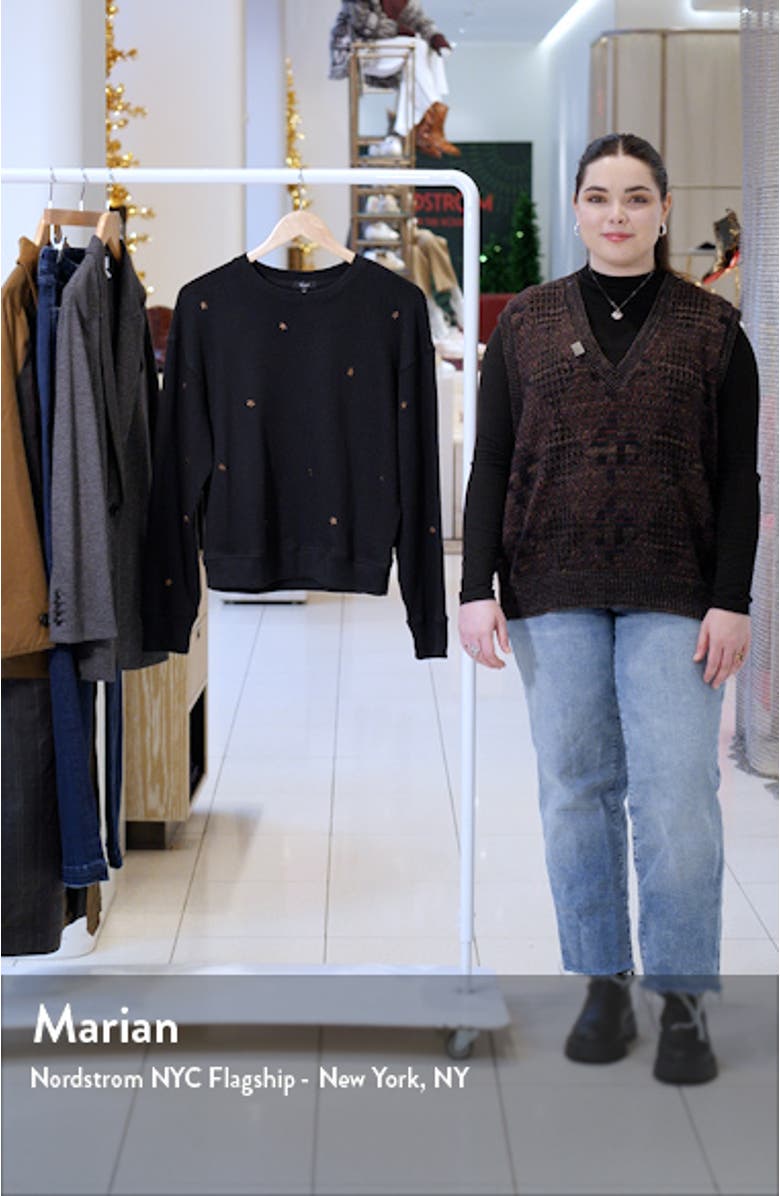 Ramona Star Cotton Modal Sweatshirt, sales video thumbnail