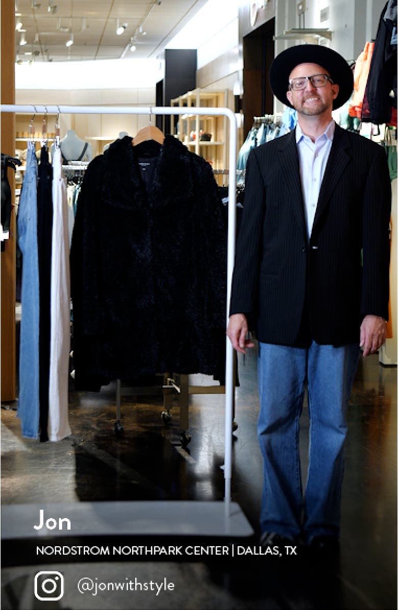 Textured Faux Fur Jacket, sales video thumbnail