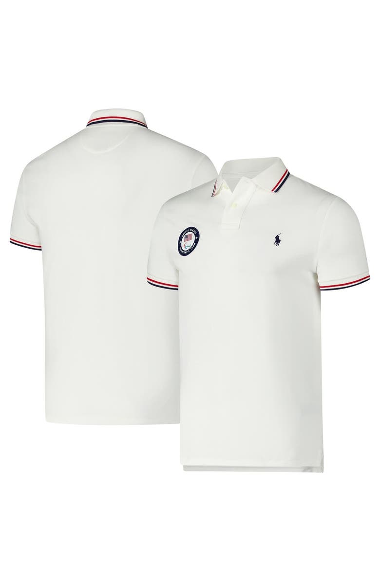 Polo Ralph Lauren Men's Polo Ralph Lauren White U.S. Paralympics Villagewear Polo, Alternate, color, White