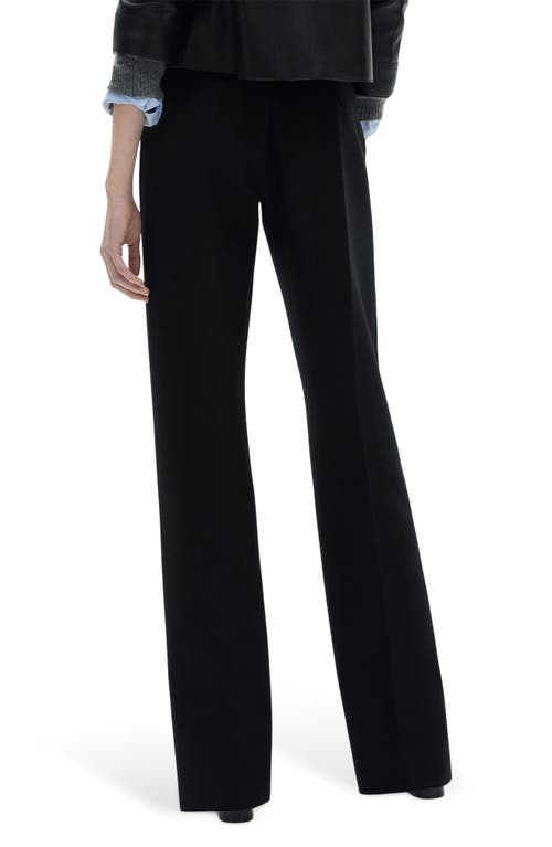 Mango Women's Straight-fit Pleated Pants In Black