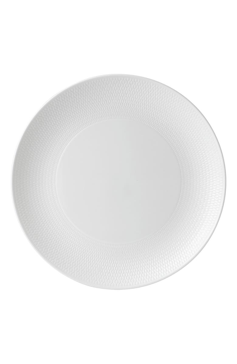 Wedgwood Gio Bone China Dinner Plate, Main, color, White