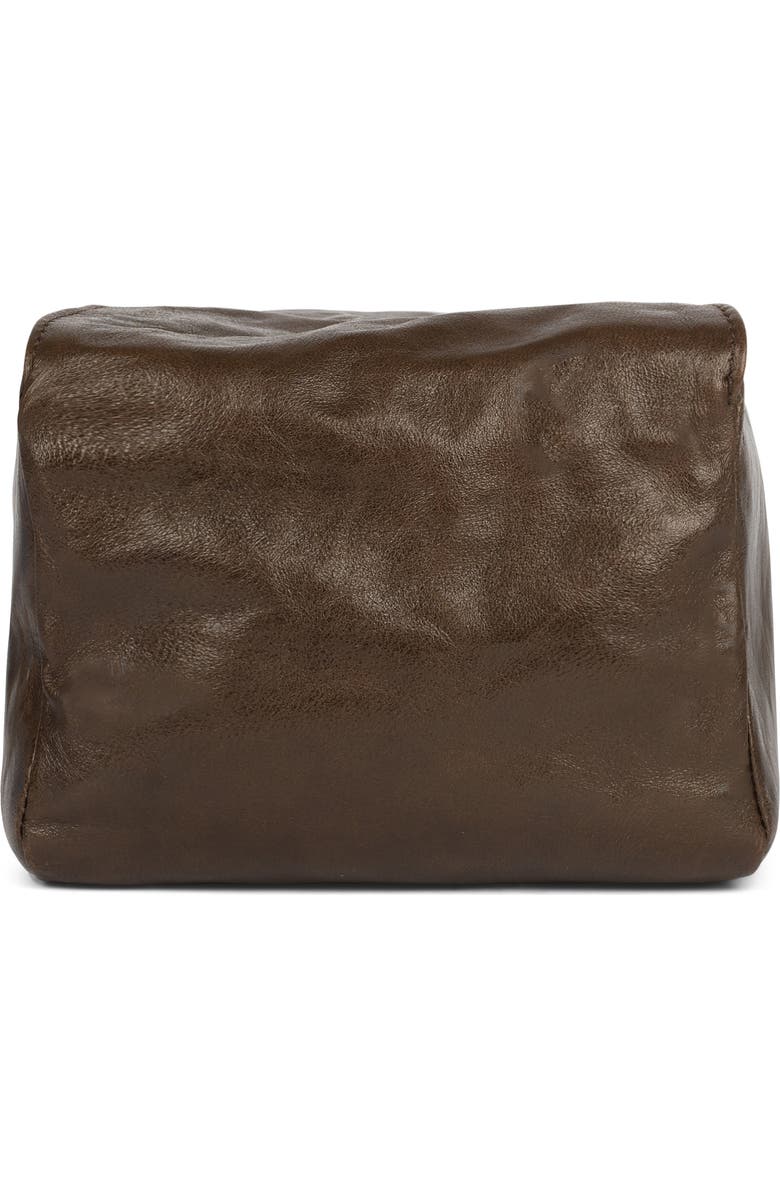 Jeffrey Campbell Boxed-Up Leather Crossbody Bag, Alternate, color, Brown