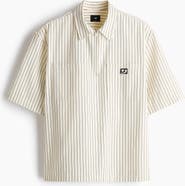 H&M Relaxed Fit Zip-top Twill Shirt