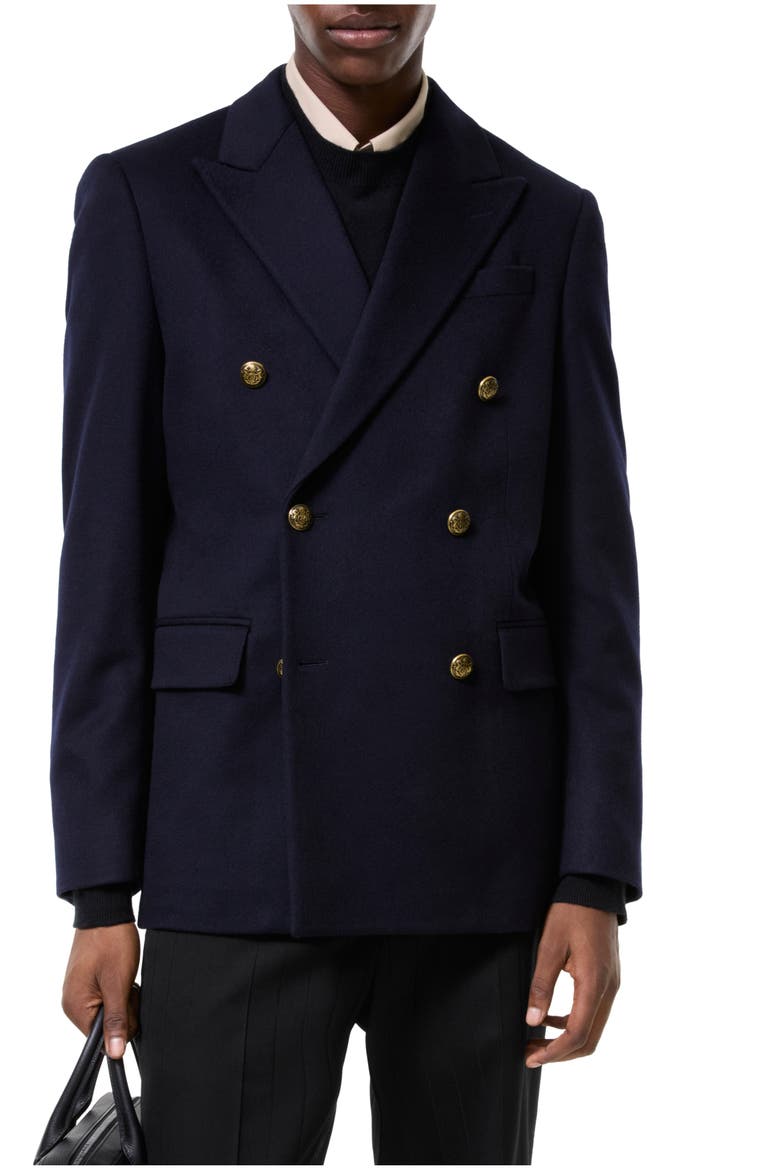 Cashmere Tailored Jacket, Main, color, Navy