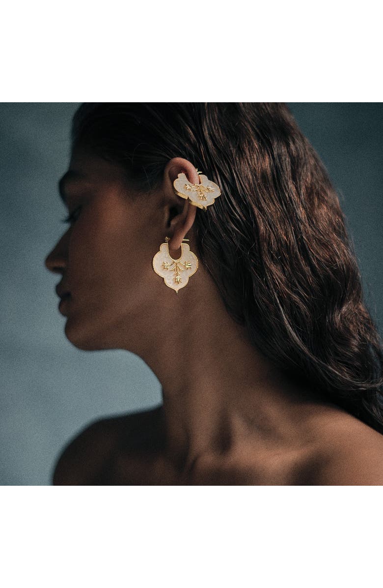 Dhwani Bansal Mosaic Earrings, Alternate, color, Gold Plated